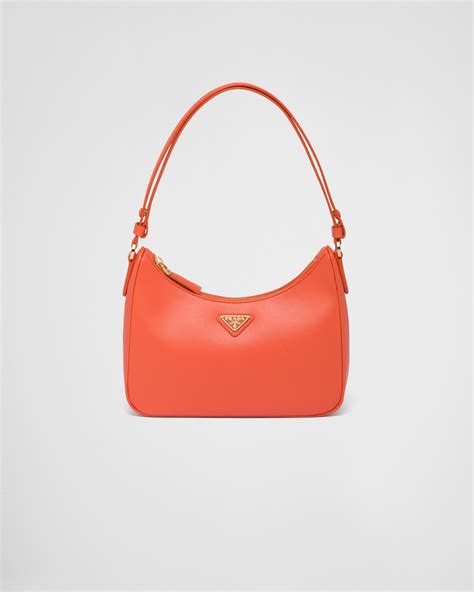 orange prada re edition bag